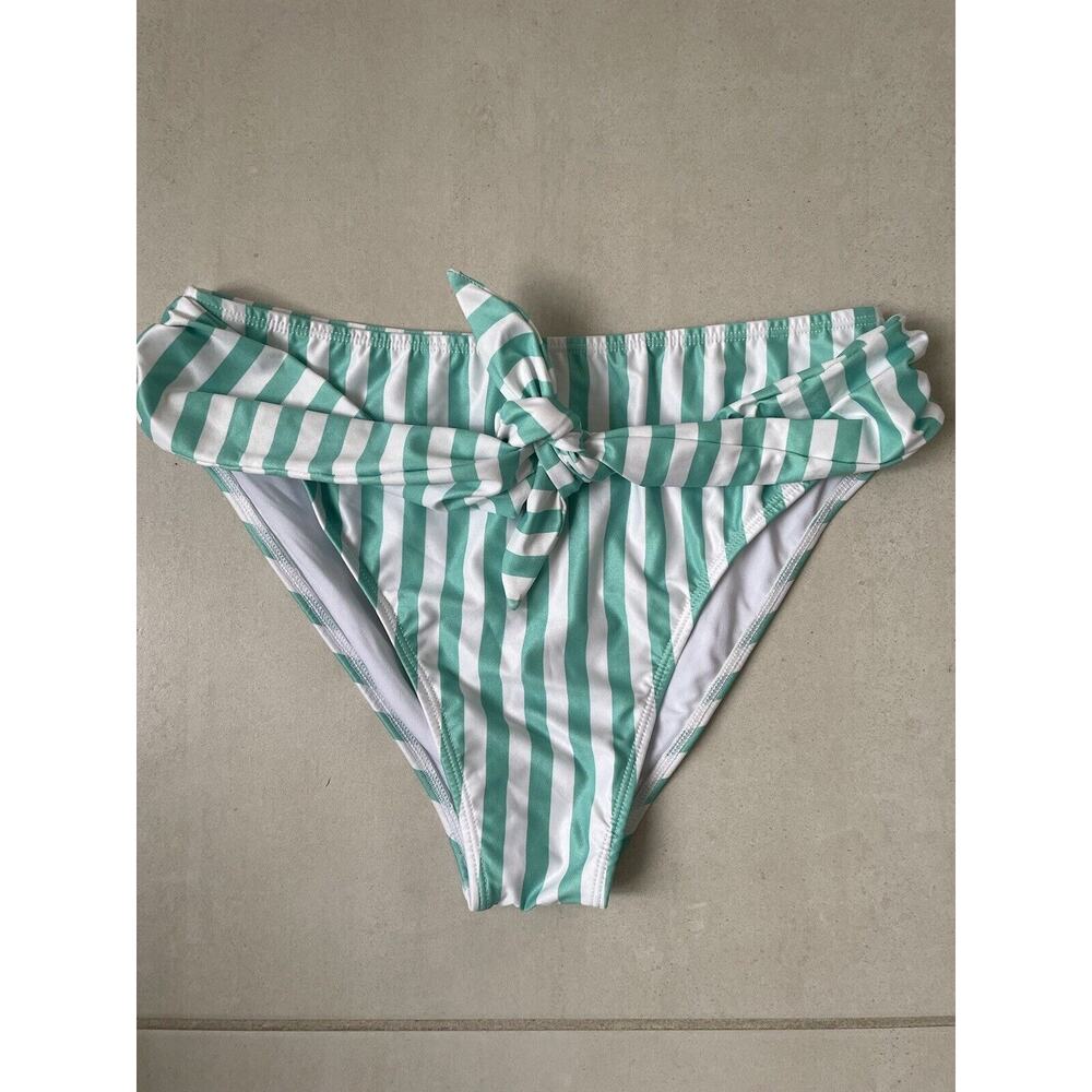 Kenny Flowers Swim Bikini Bottom Tie Waist Lanai Striped Swimwear